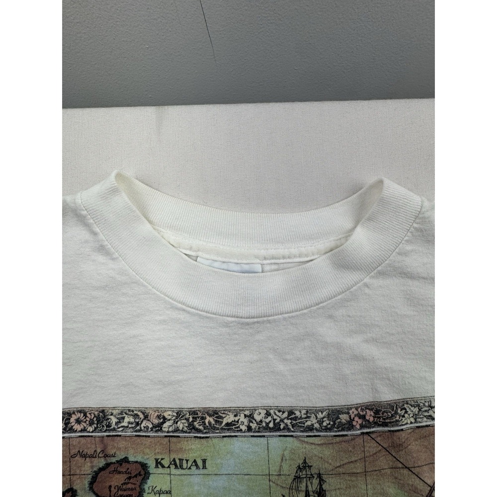 Vintage 90s Hawaiian Island Nature Tourist Single Stitch T-Shirt All Sport - Picture 4 of 16